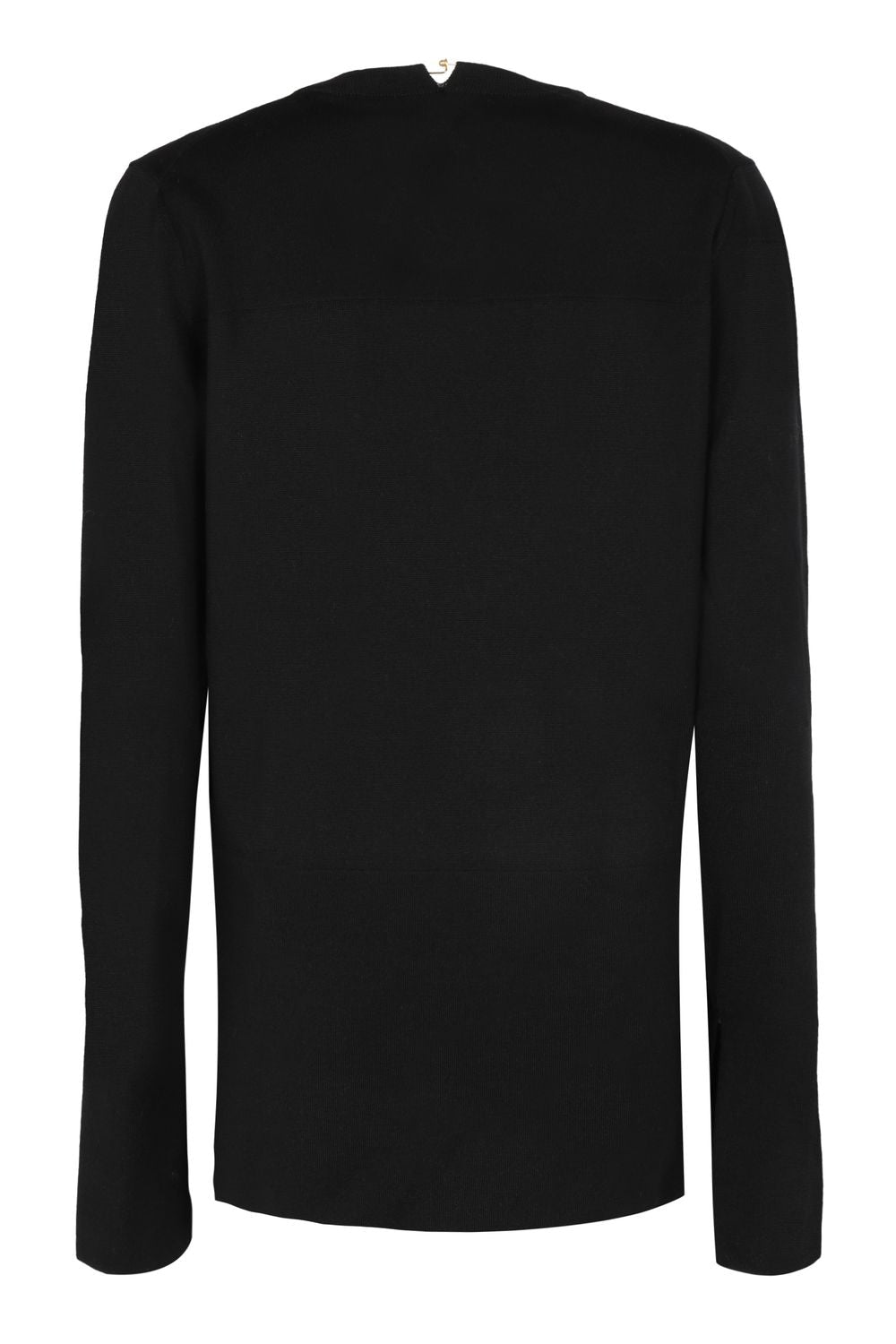 JIL SANDER Wool Sweater with Gold-Tone Detail