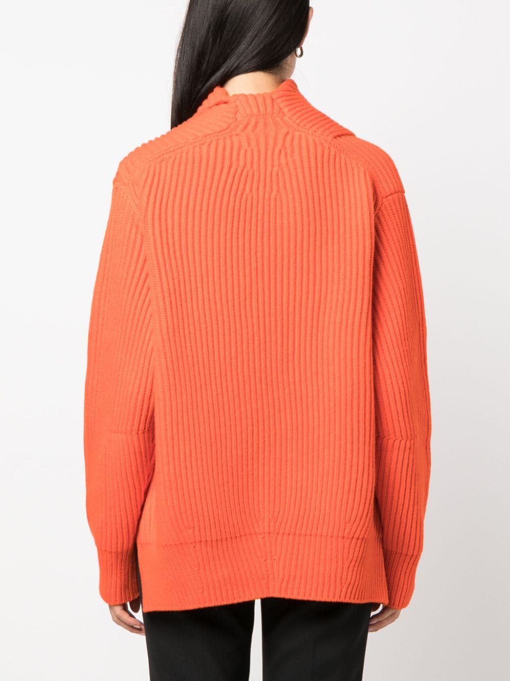 JIL SANDER Long Sleeves Foulard Style Neck Cardigan