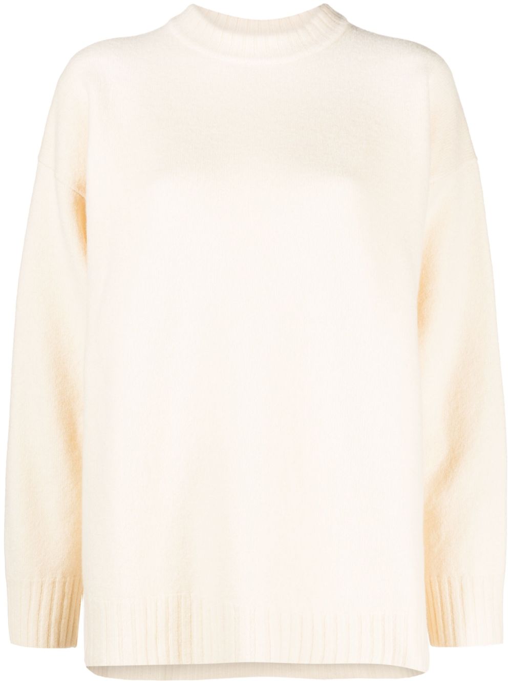 JIL SANDER Wool Jumper with Long Sleeves and Crew Neck