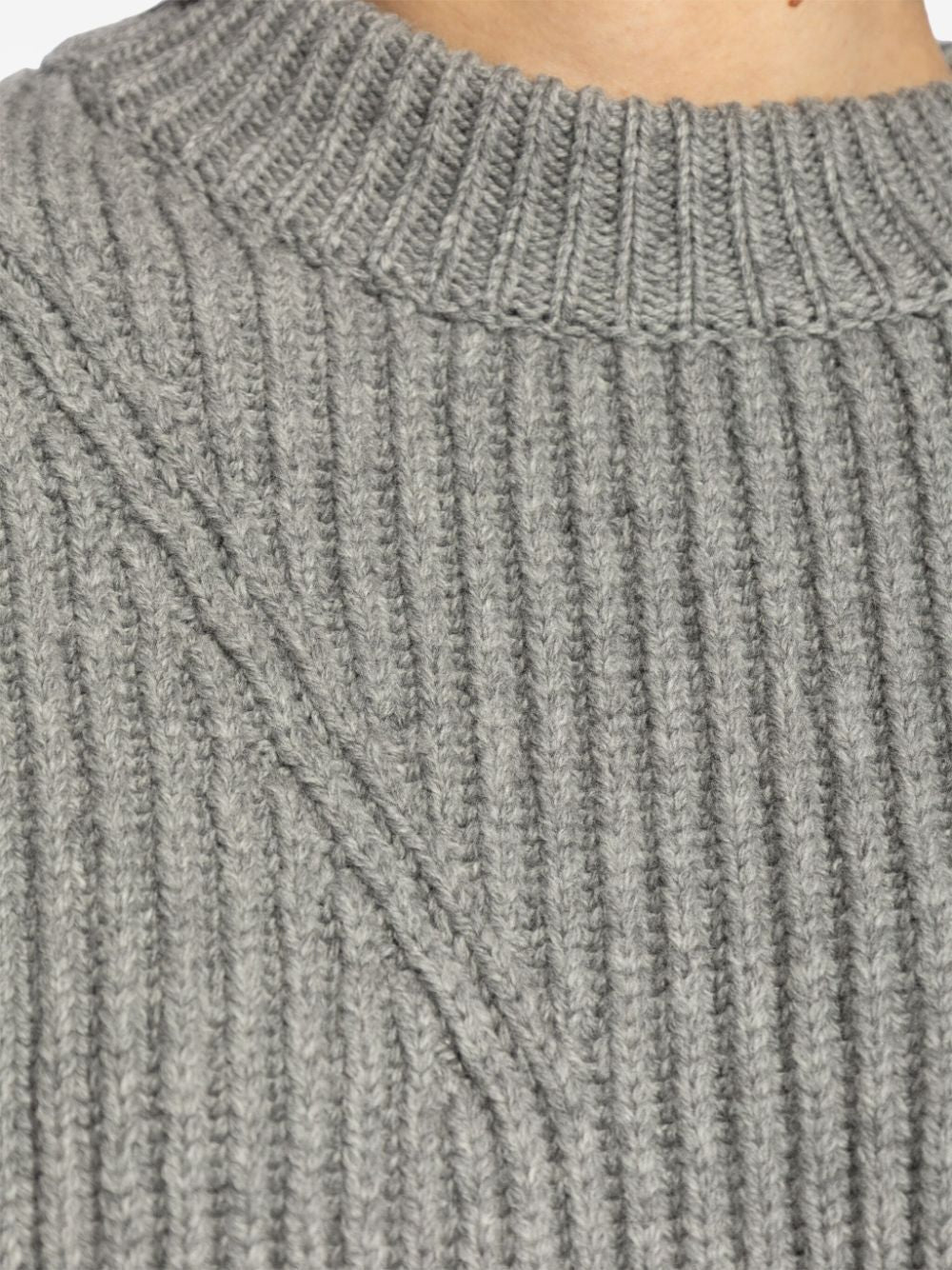 JIL SANDER Luxury Wool Sweater for Women - Straight Cut with Slits