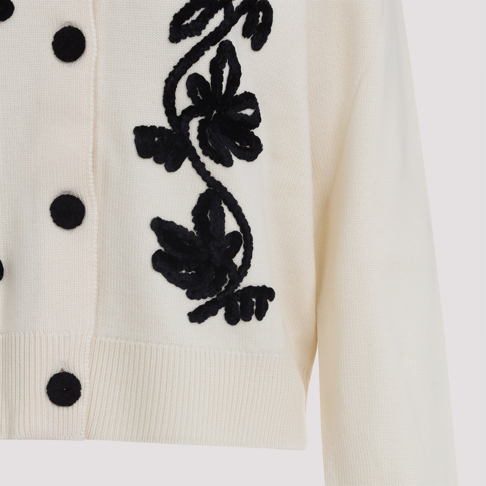 JIL SANDER Embroidered Long Sleeves Cardigan