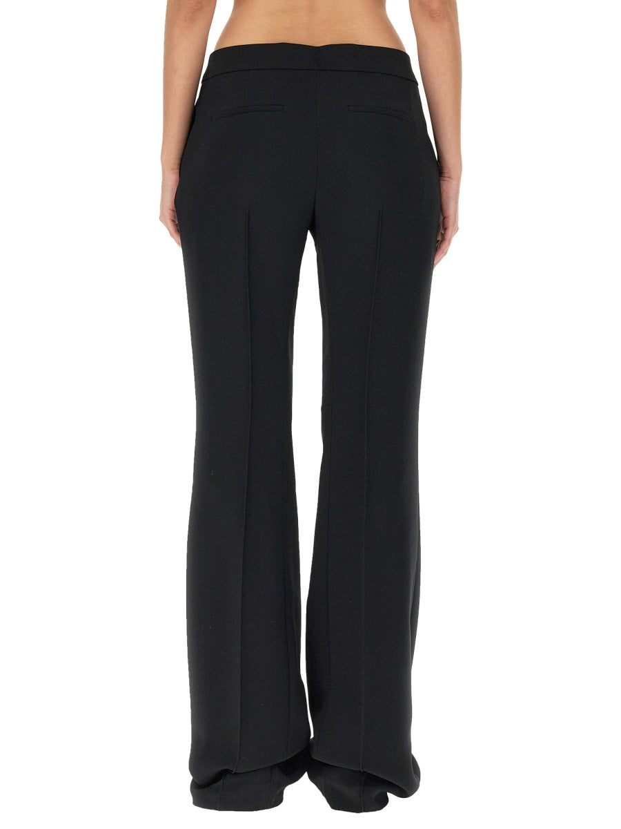 JIL SANDER Viscose Blend Pants with Concealed Closure for Women