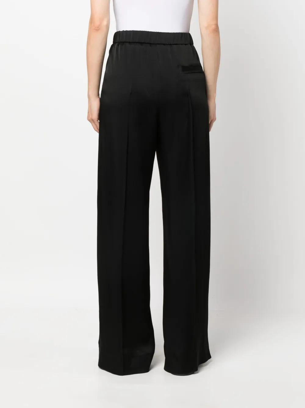 JIL SANDER Wide-Leg Satin Palazzo Pants for Women