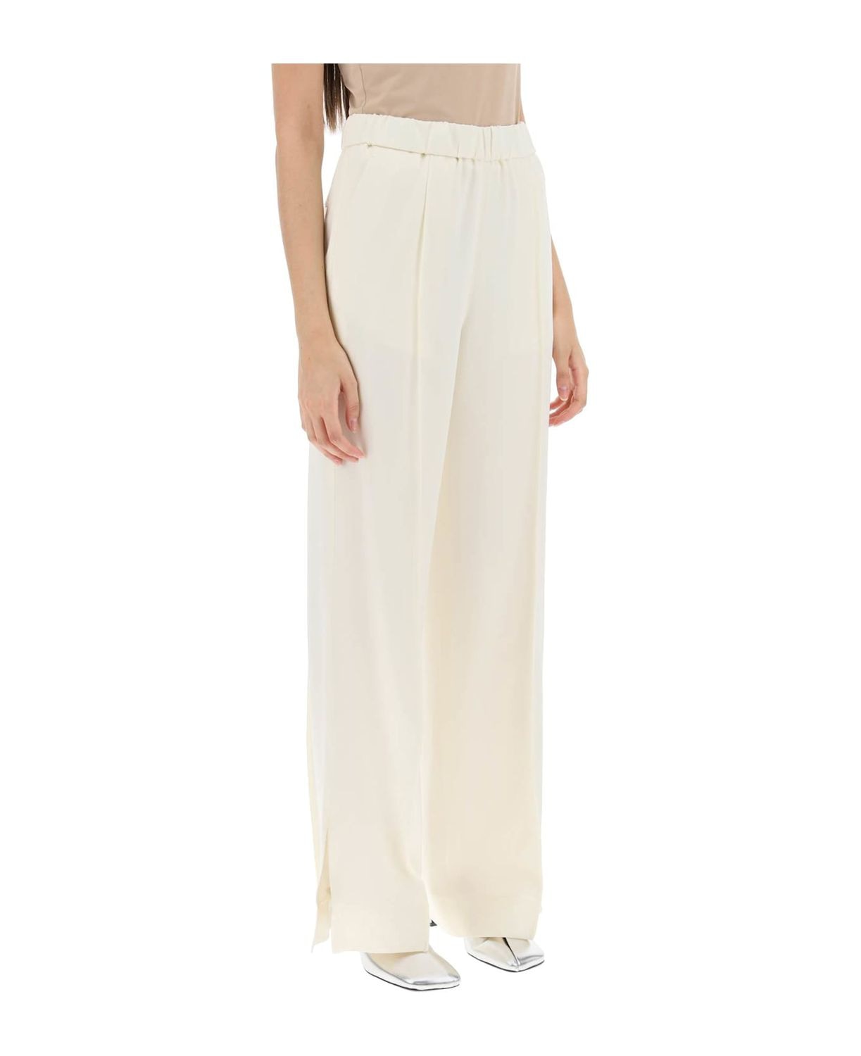 JIL SANDER Fruncida Belt Pants for Women - SS25 Collection