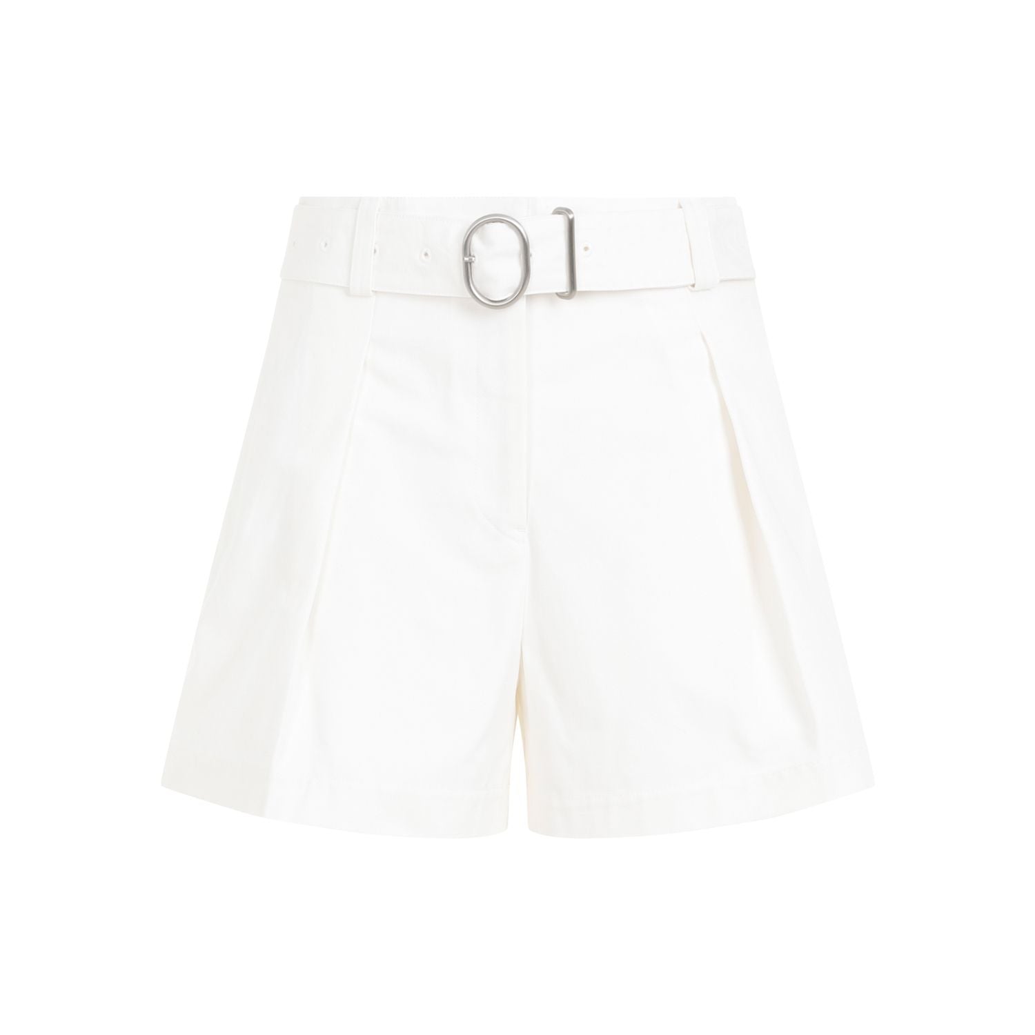 JIL SANDER Mid Waist Cotton Shorts for Women