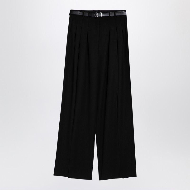 JIL SANDER Wide-Leg Trousers with Adjustable Belt