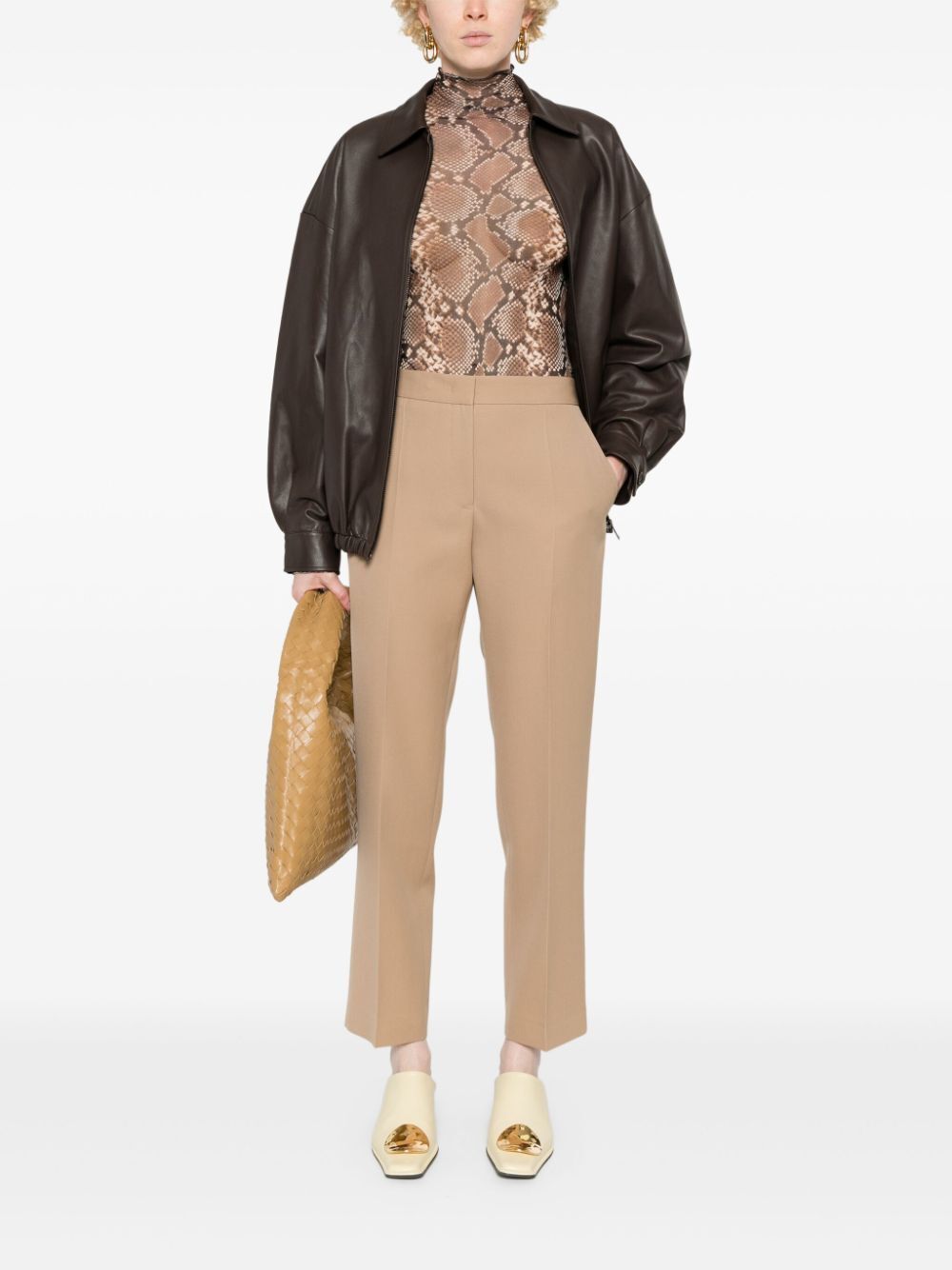 JIL SANDER Slightly Cropped Tailored Pant for Women