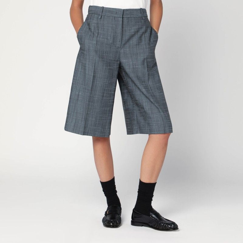 JIL SANDER Knee-Length Bermudas in a Luxurious Wool Blend