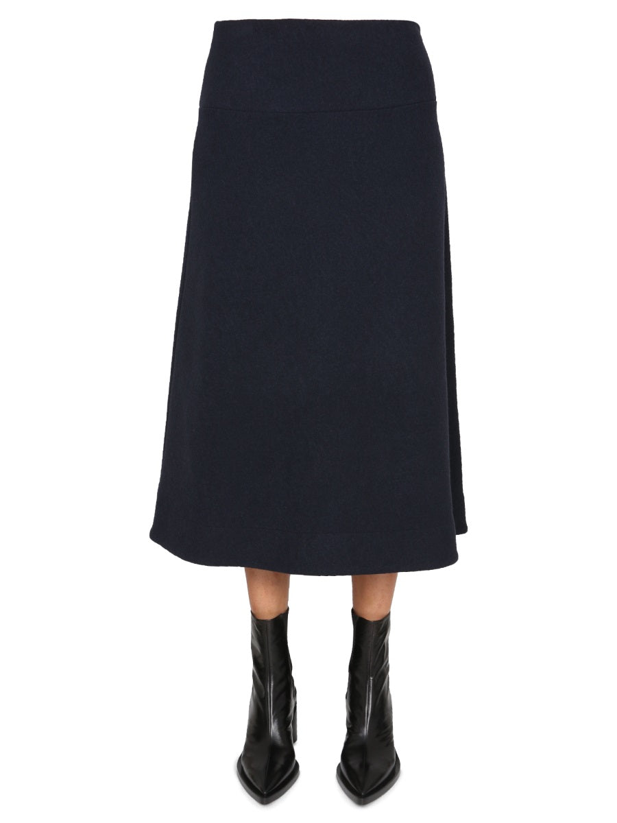 JIL SANDER Wool Flared Skirt