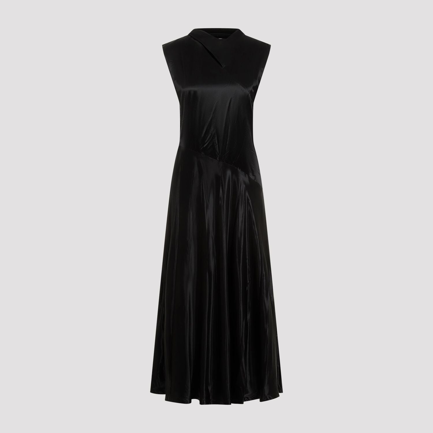 JIL SANDER Flowy Long Dress for Elegant Occasions