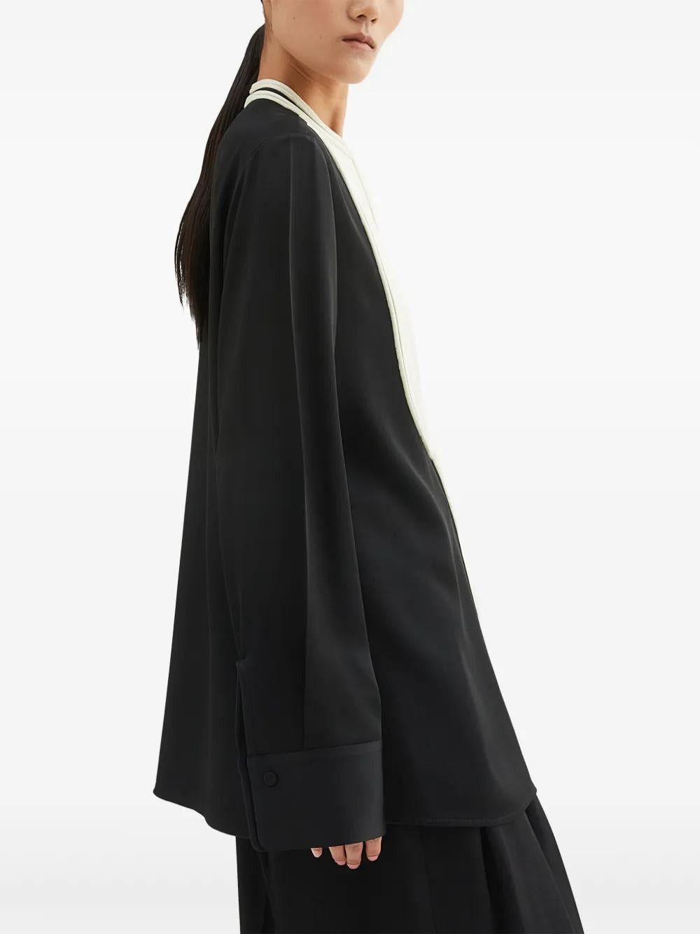 JIL SANDER Contrast Pocket Long Sleeve Shirt