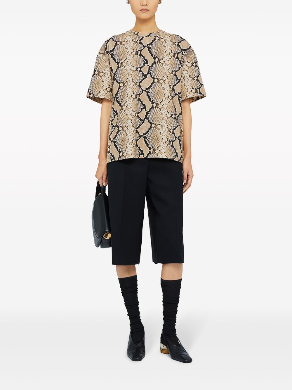 JIL SANDER Animal Print T-Shirt - Size S