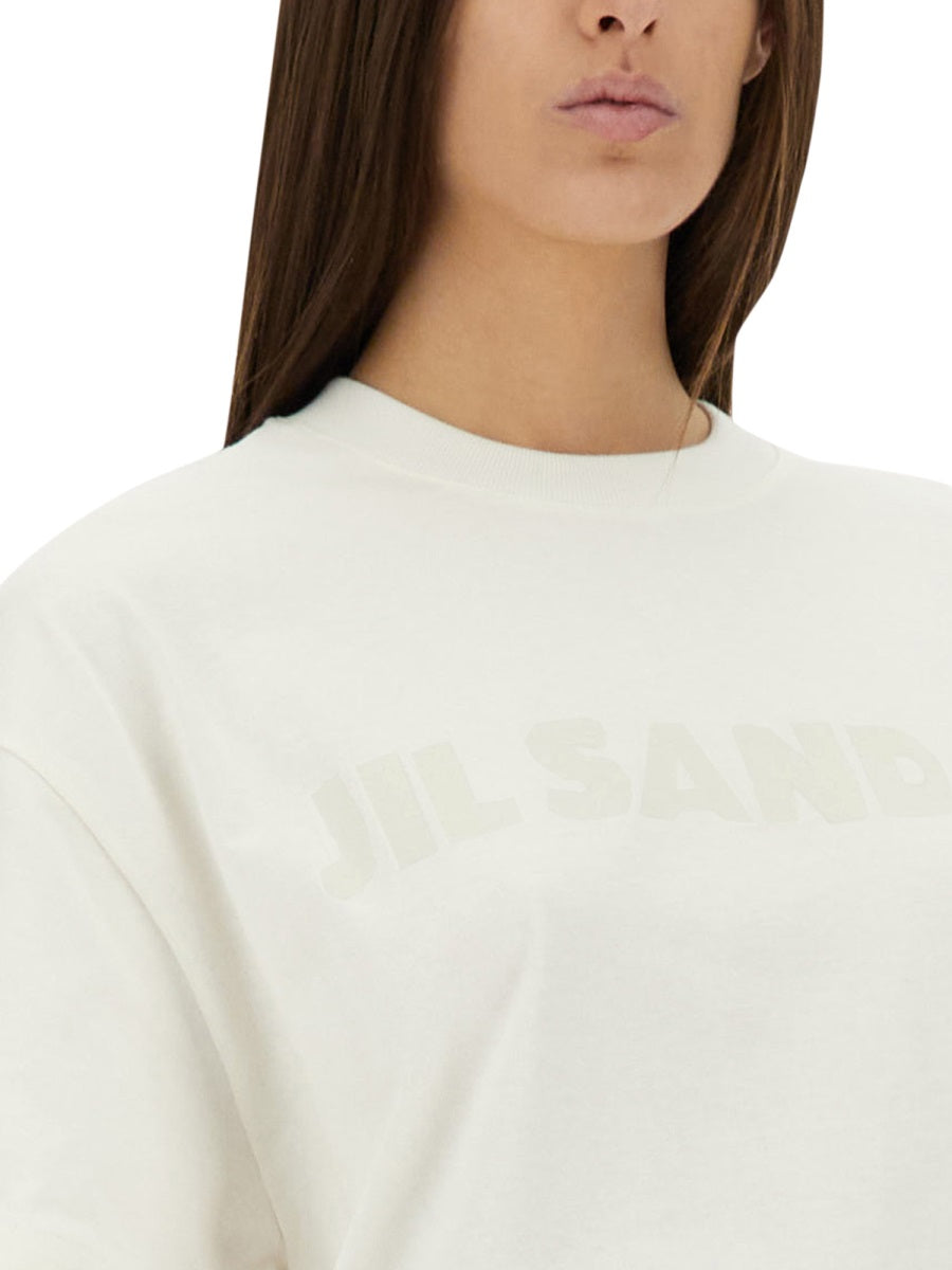 JIL SANDER Logo Print Cotton T-Shirt for Women