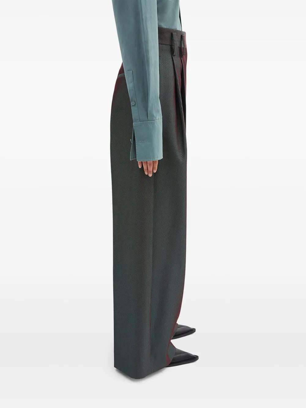 JIL SANDER Wide-Leg Cotton Pants for Women