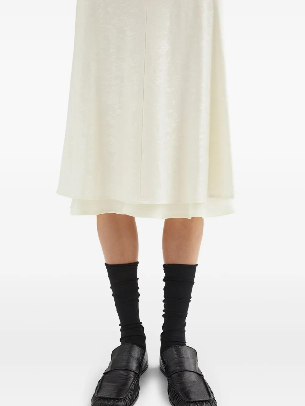 JIL SANDER Embroidered Floral Mini Skirt