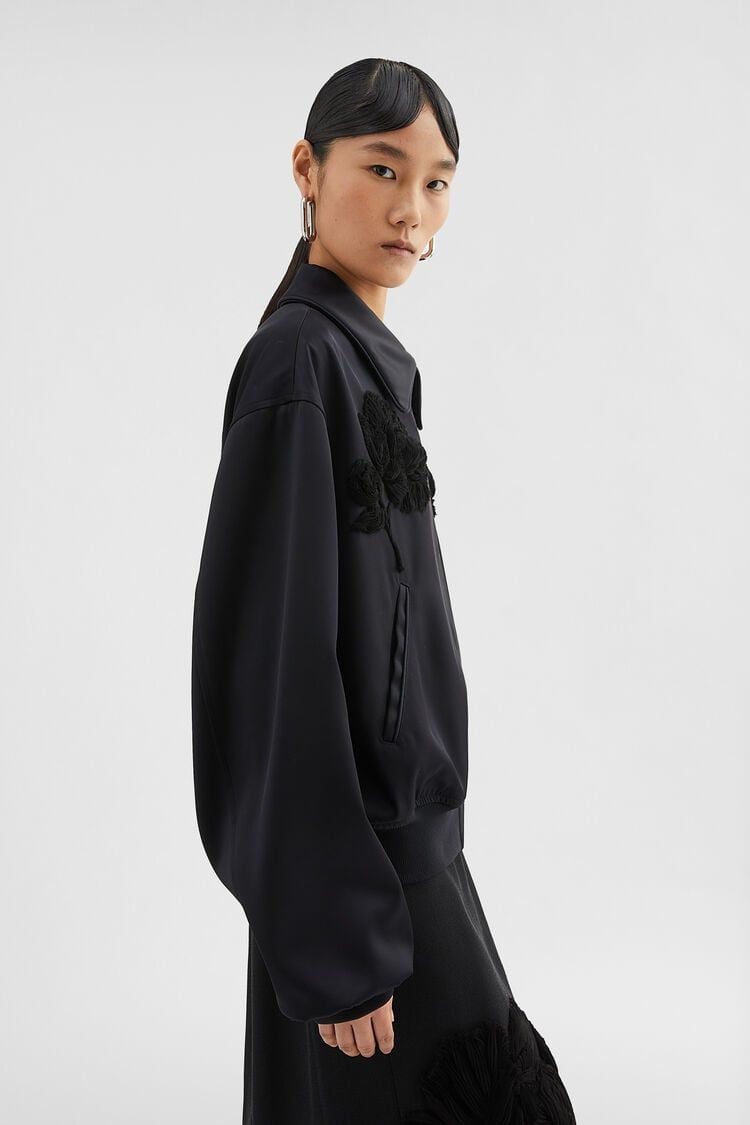 JIL SANDER Floral Relief Women's Bomber Jacket