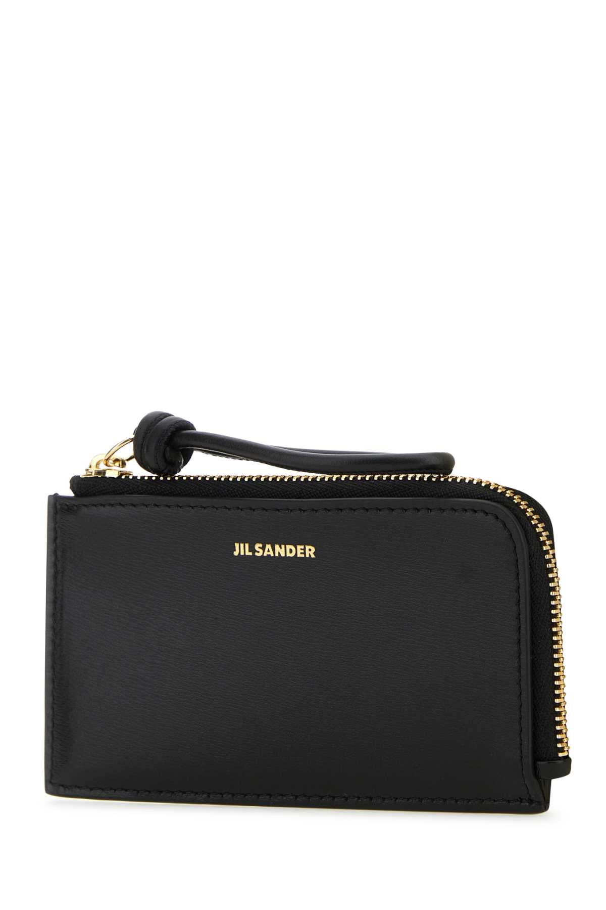 JIL SANDER Mini Leather Wallet - 8 cm x 12.5 cm x 1.5 cm