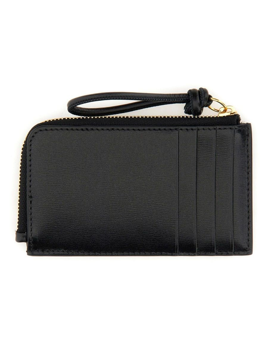 JIL SANDER Mini Leather Wallet - 8 cm x 12.5 cm x 1.5 cm