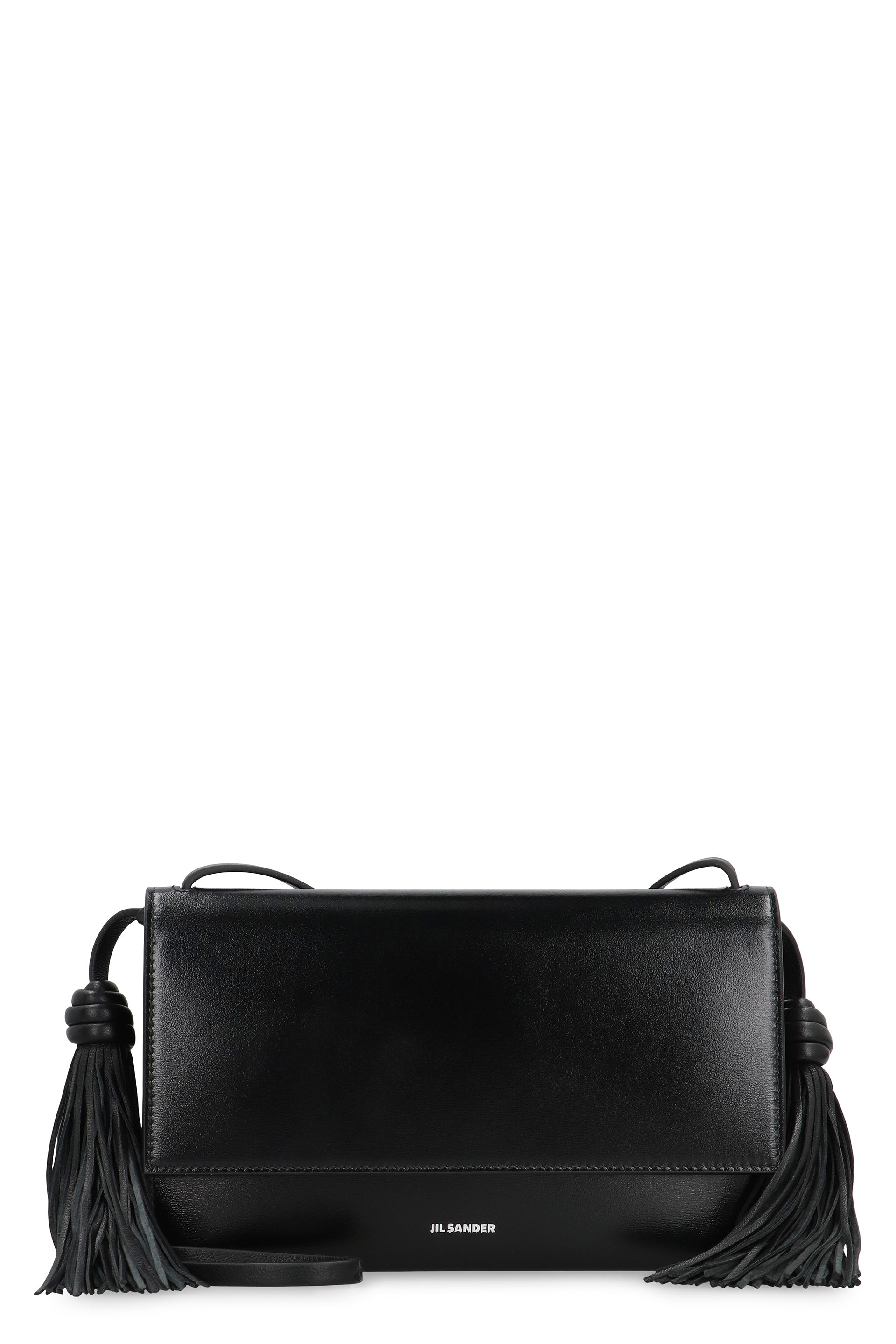 JIL SANDER Tassel Leather Crossbody Handbag - Mini Size