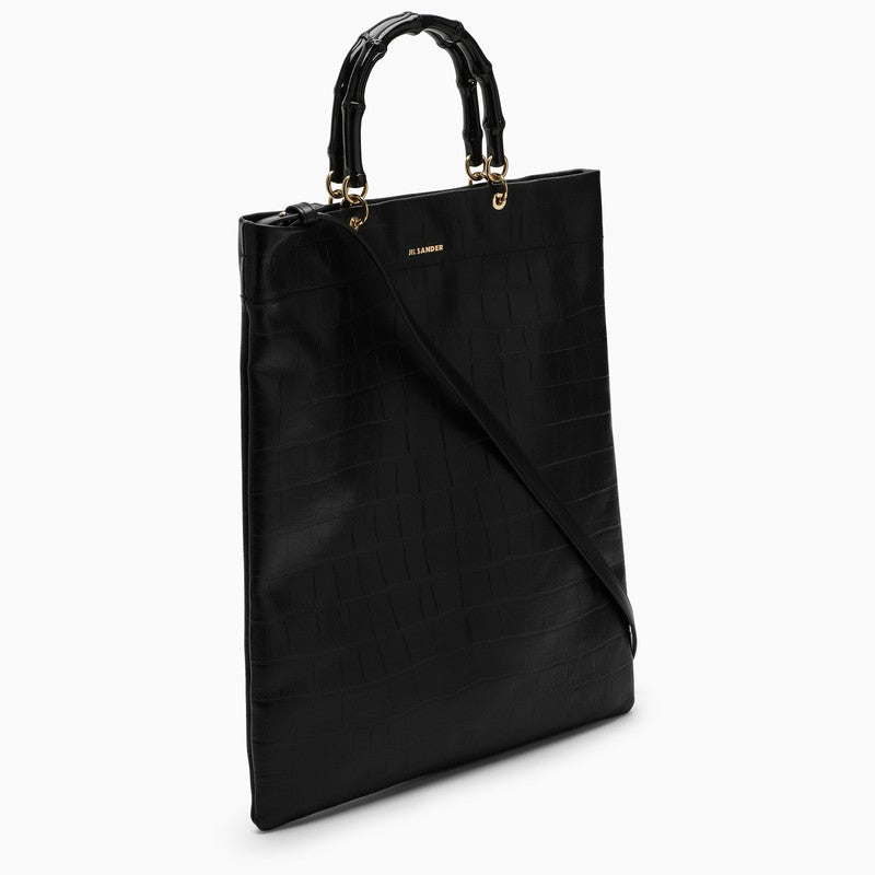 JIL SANDER Medium Leather Shopping Handbag