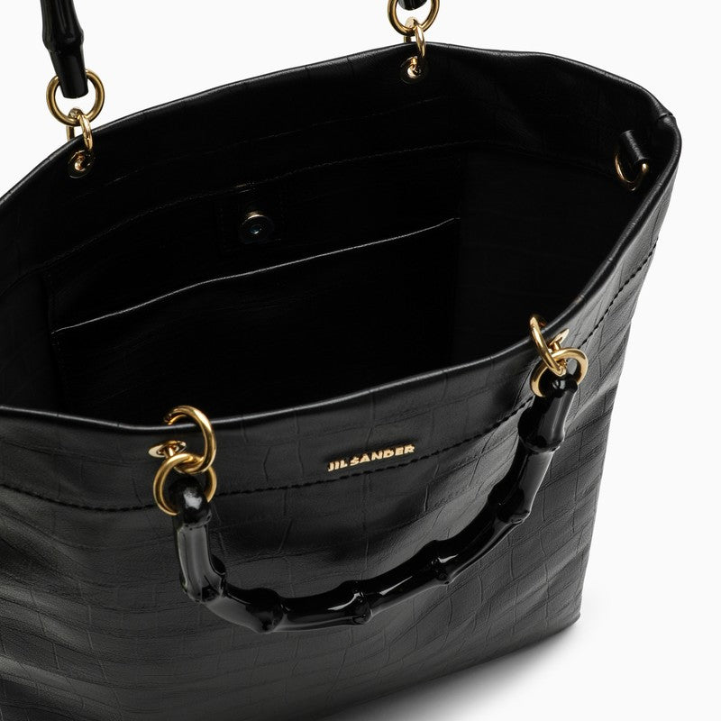 JIL SANDER Medium Leather Shopping Handbag