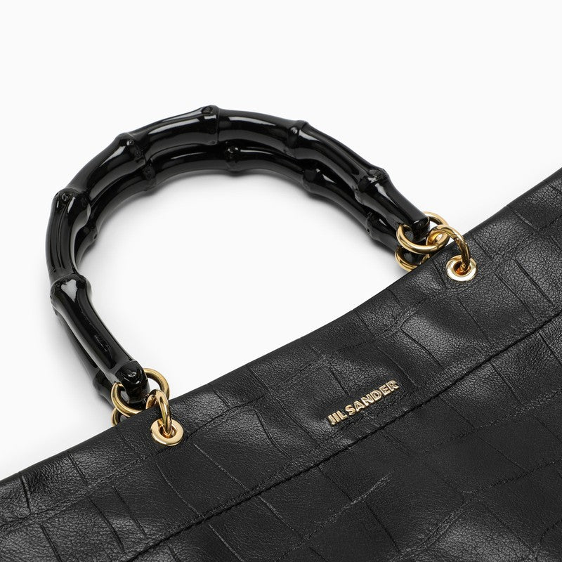 JIL SANDER Medium Leather Shopping Handbag