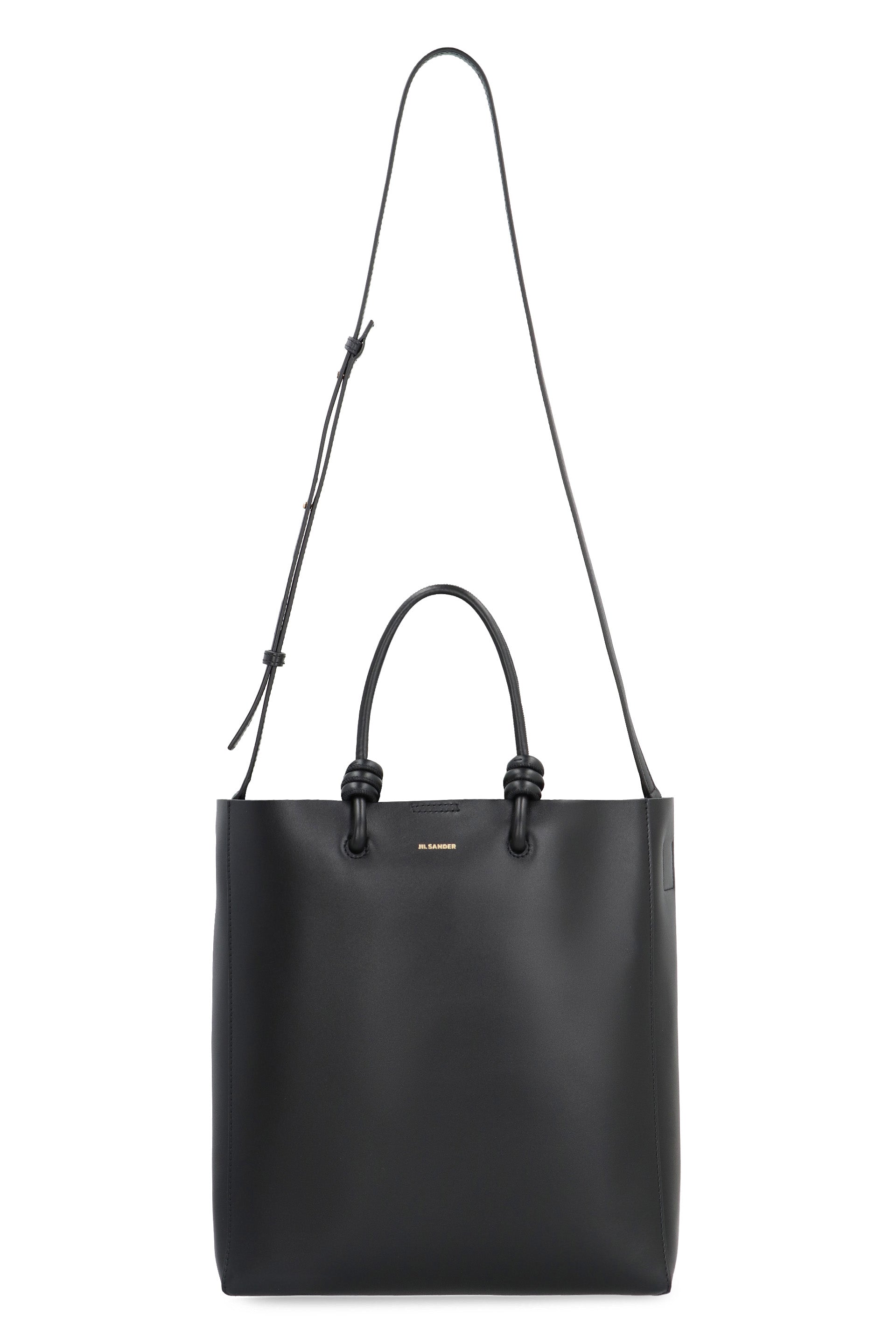 JIL SANDER Smooth Calfskin Tote Handbag - 26 x 28 x 7 cm
