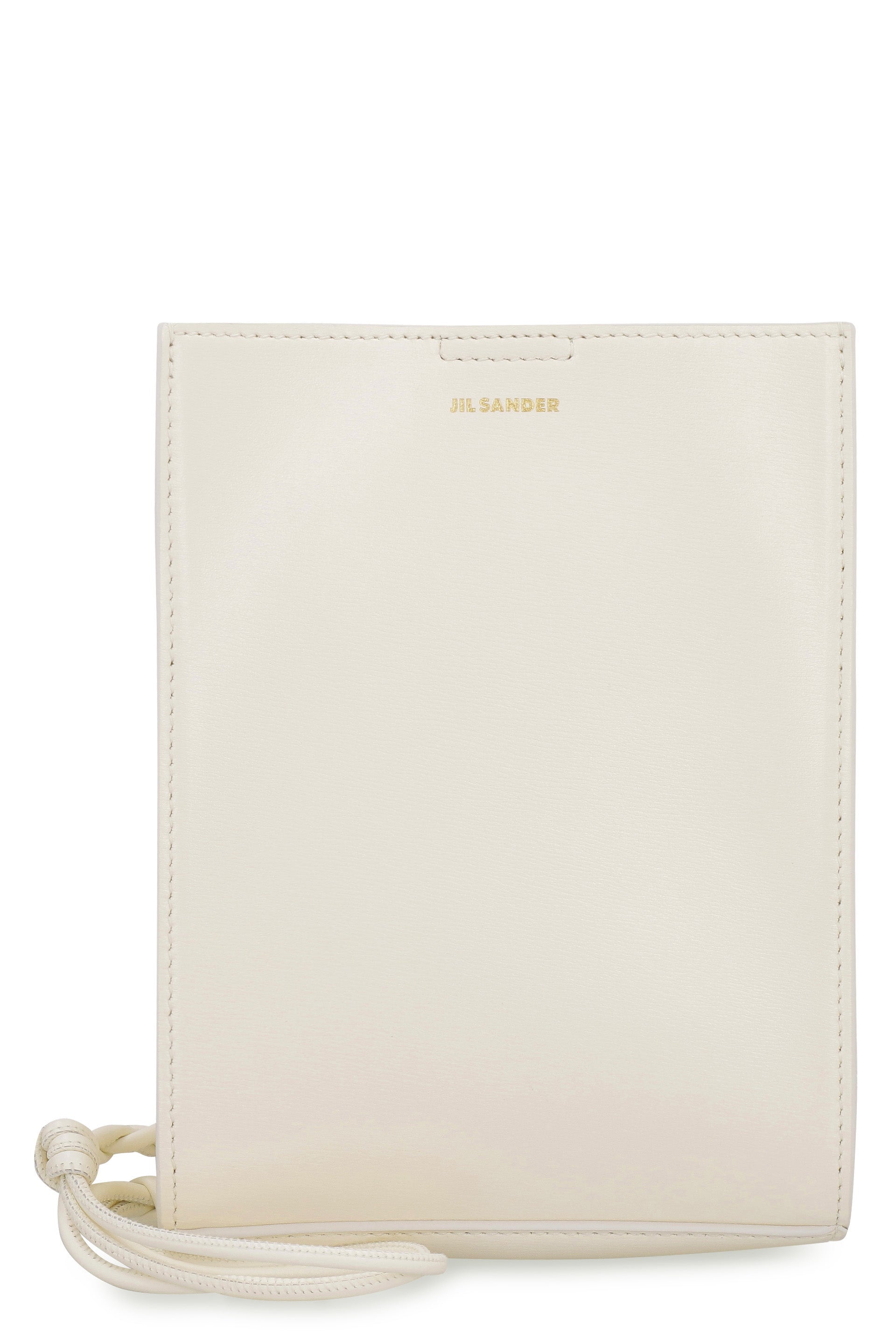 JIL SANDER Mini Leather Crossbody Handbag with Decorative Knots Strap