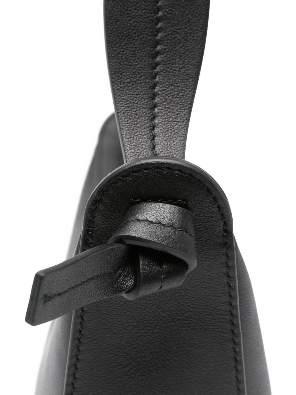 JIL SANDER Mini Leather Crossbody Handbag with Knotted Strap