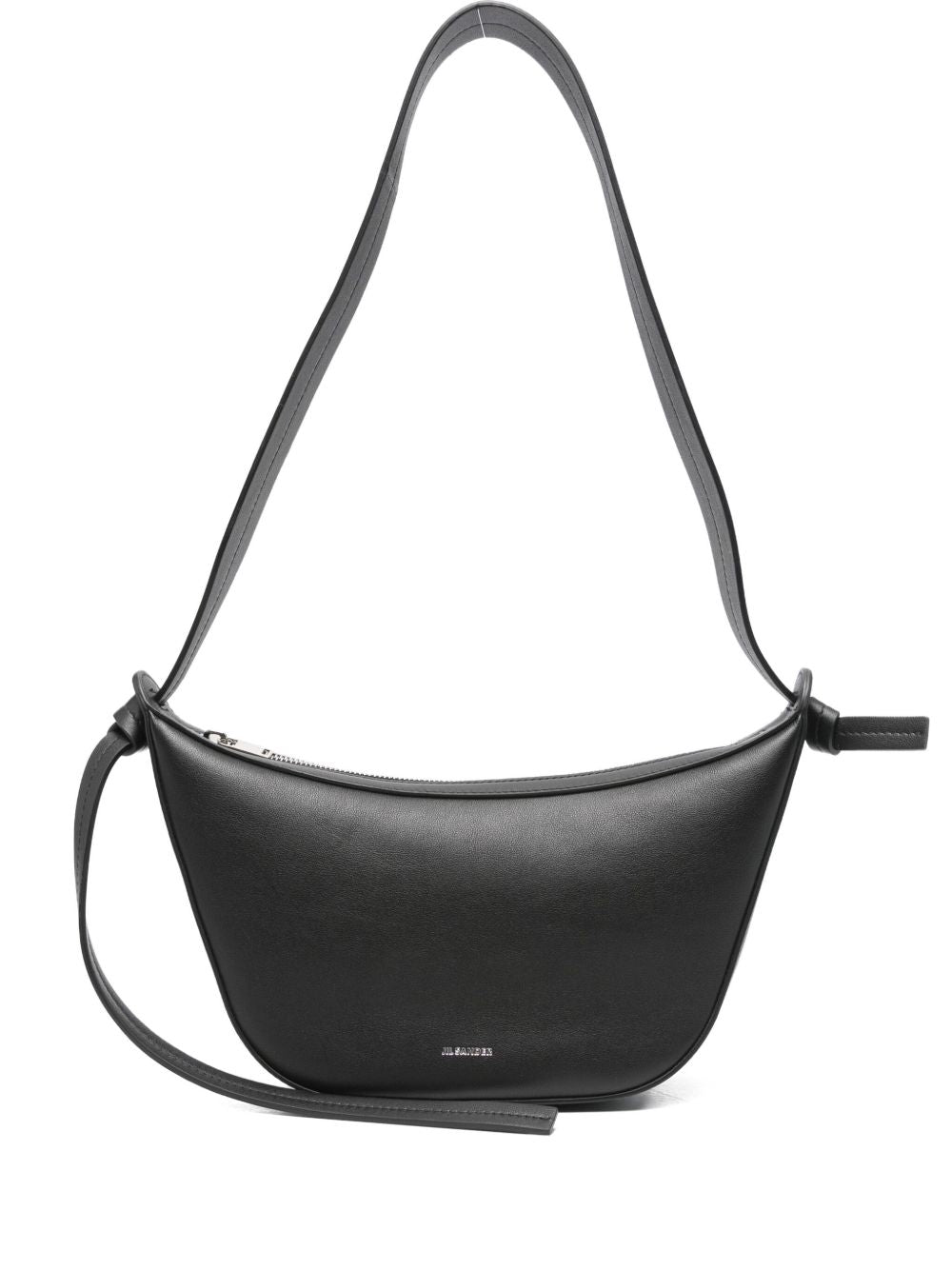 JIL SANDER Mini Leather Crossbody Handbag with Knotted Strap