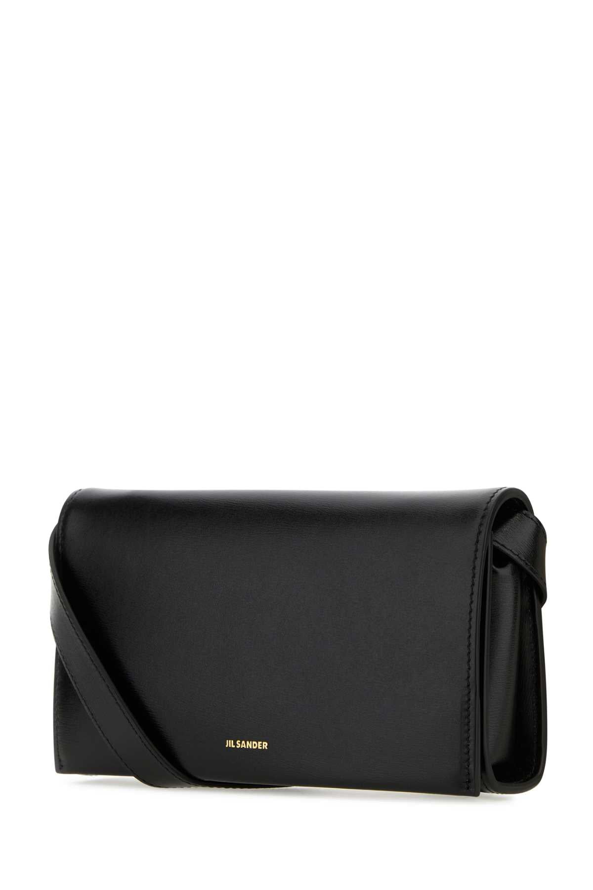 JIL SANDER Leather All-Day Clutch with Buckle