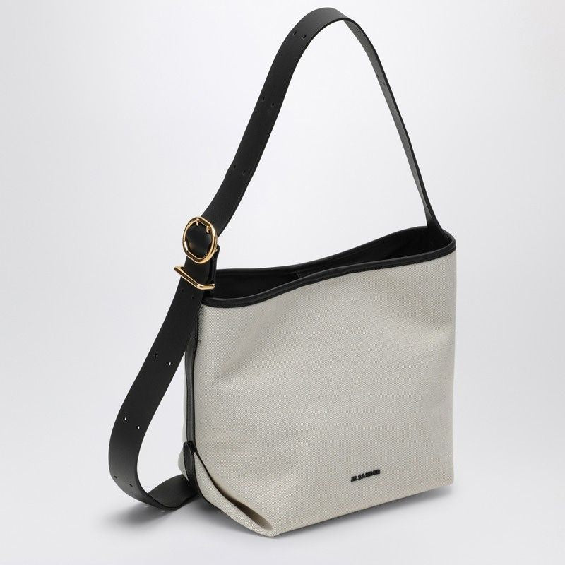 JIL SANDER Mini Folded Canvas Tote Handbag