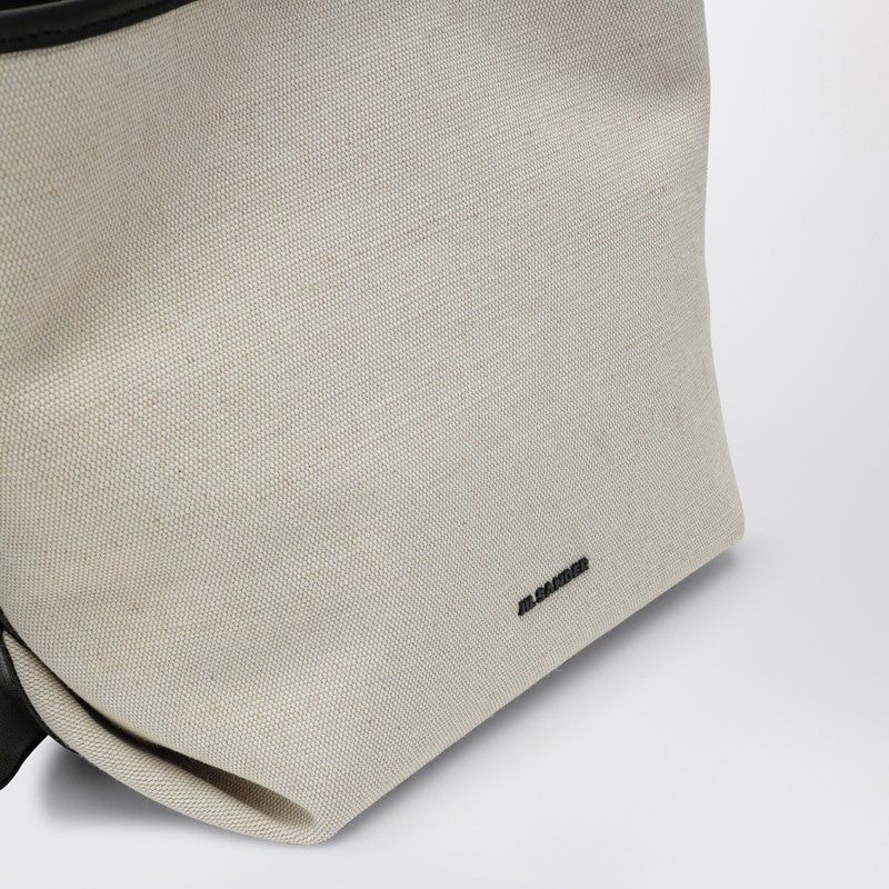JIL SANDER Mini Folded Canvas Tote Handbag