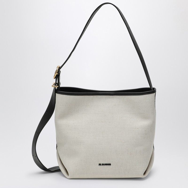 JIL SANDER Mini Folded Canvas Tote Handbag