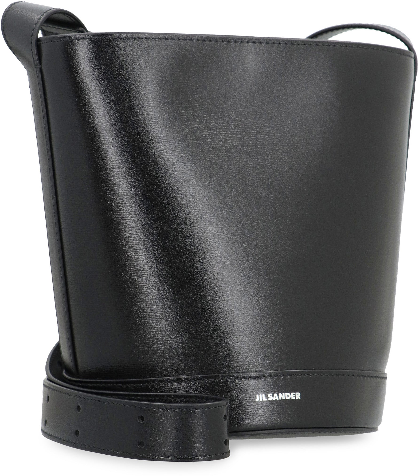 JIL SANDER Leather Mini Bucket Handbag