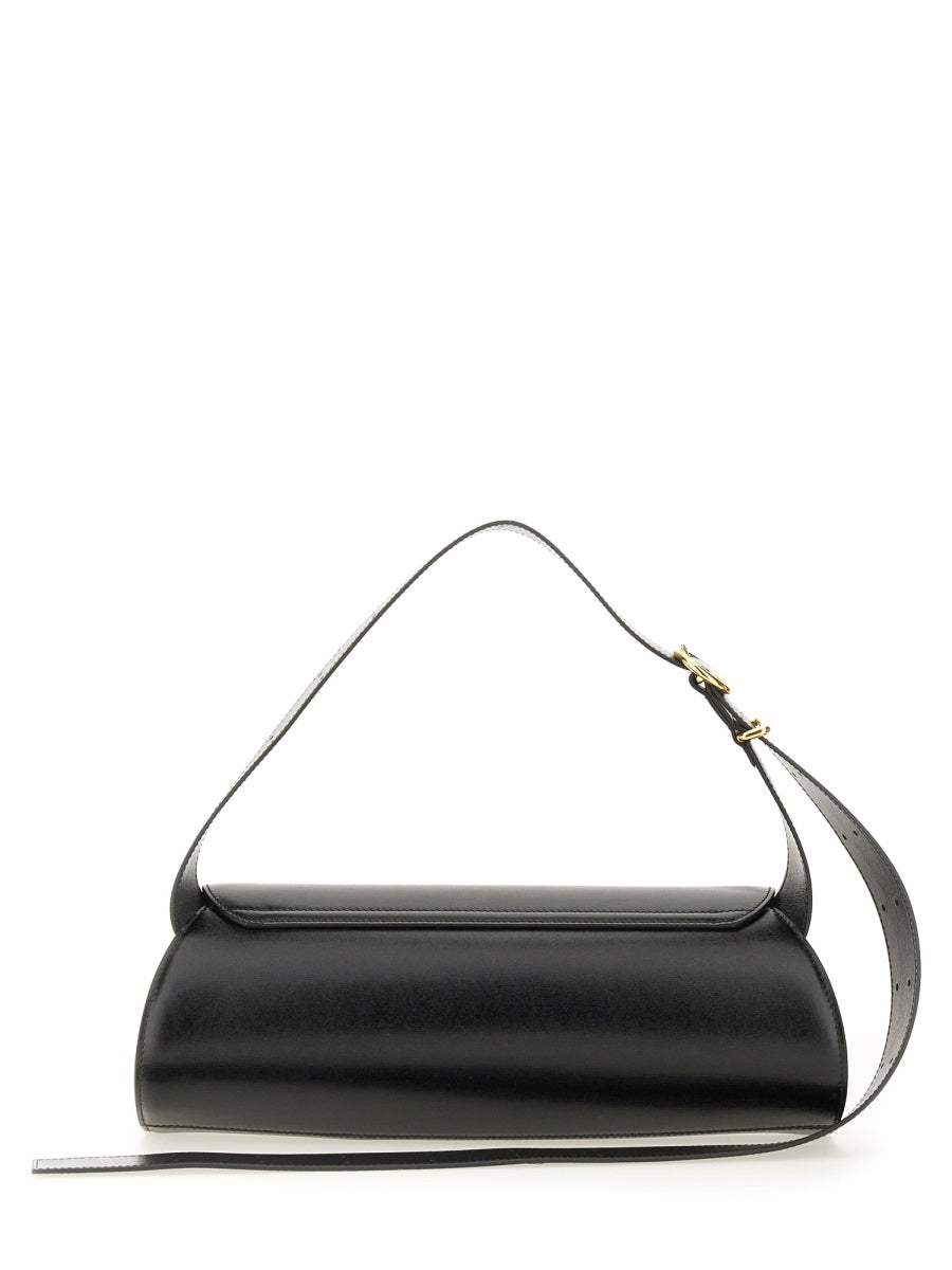 JIL SANDER Large Leather Shoulder Bag