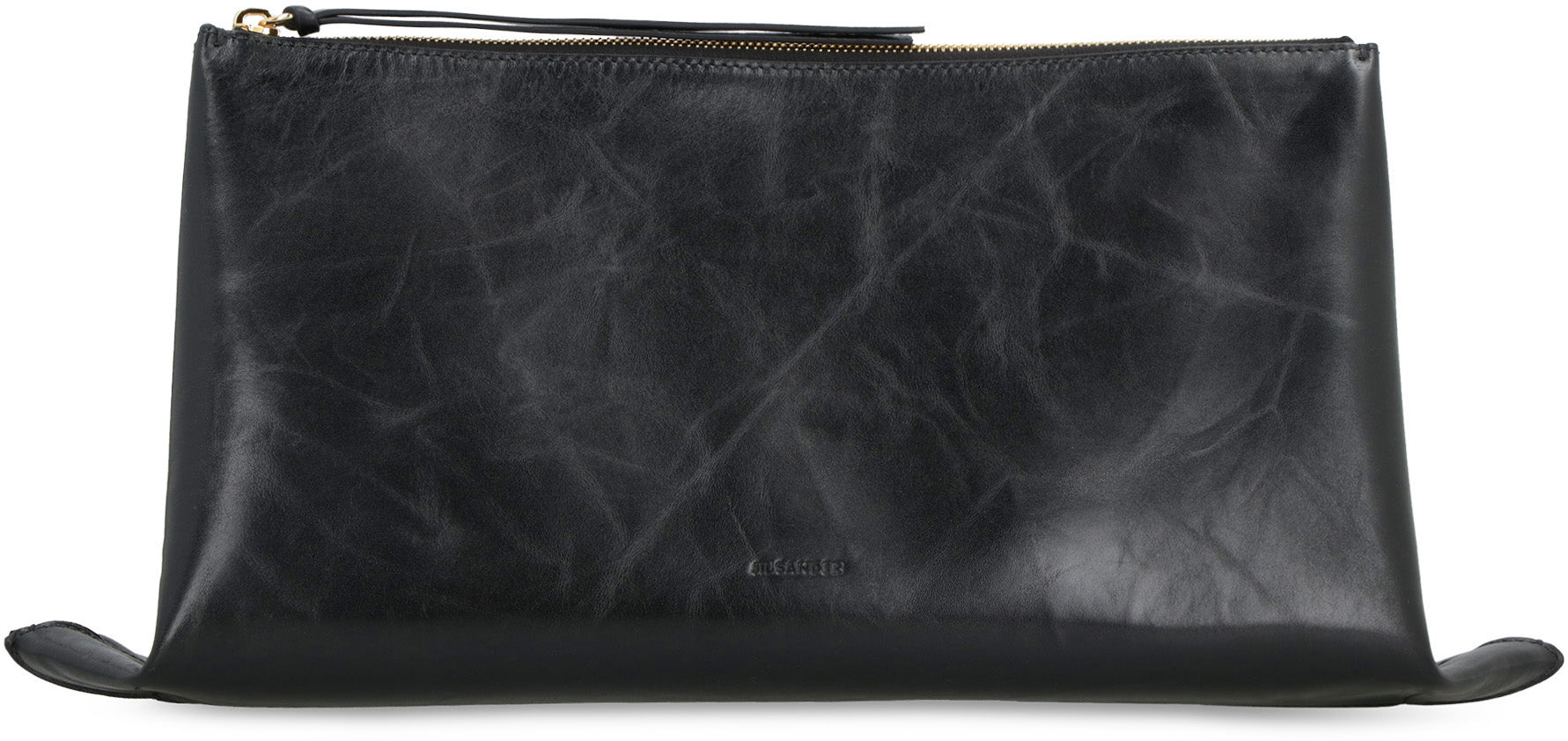 JIL SANDER Medium Leather Clutch