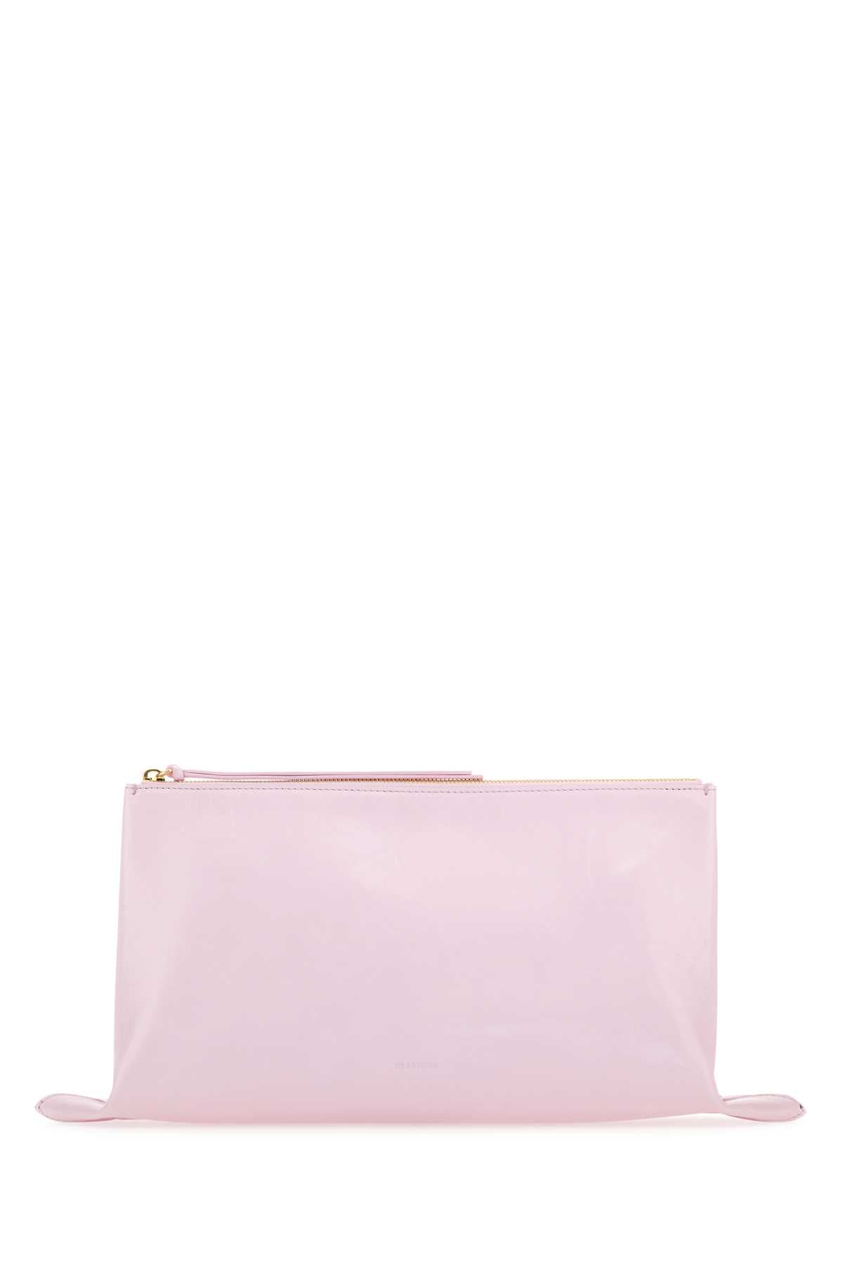 JIL SANDER Medium Leather Clutch Bag