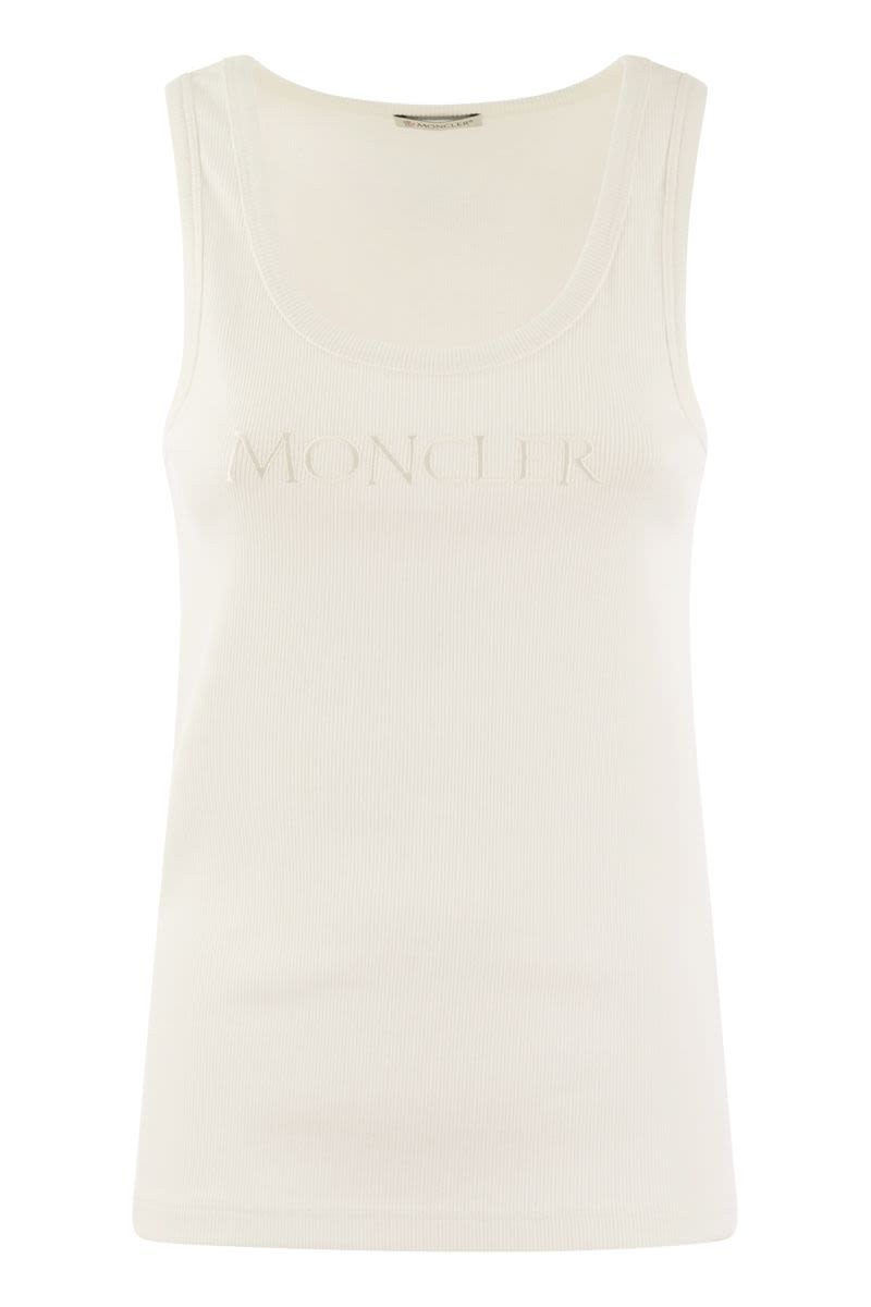 MONCLER Logo-Embroidered Slim Fit Sports Vest for Women
