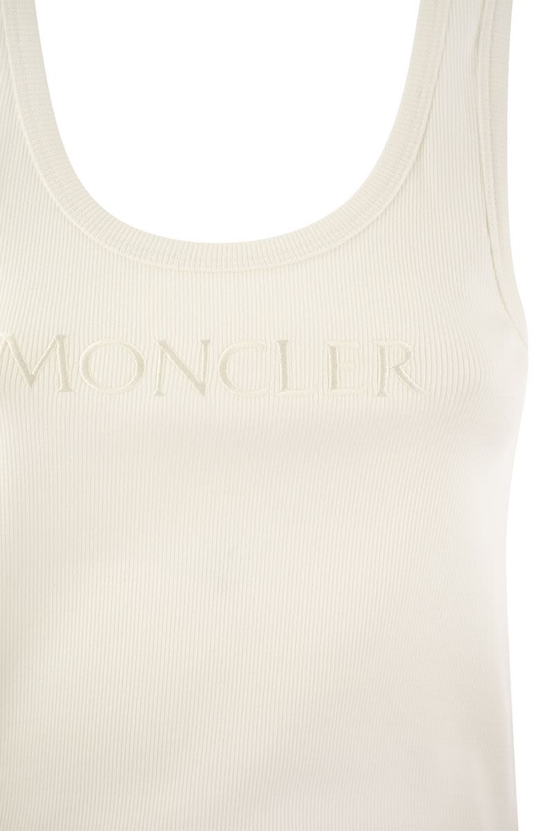 MONCLER Logo-Embroidered Slim Fit Sports Vest for Women
