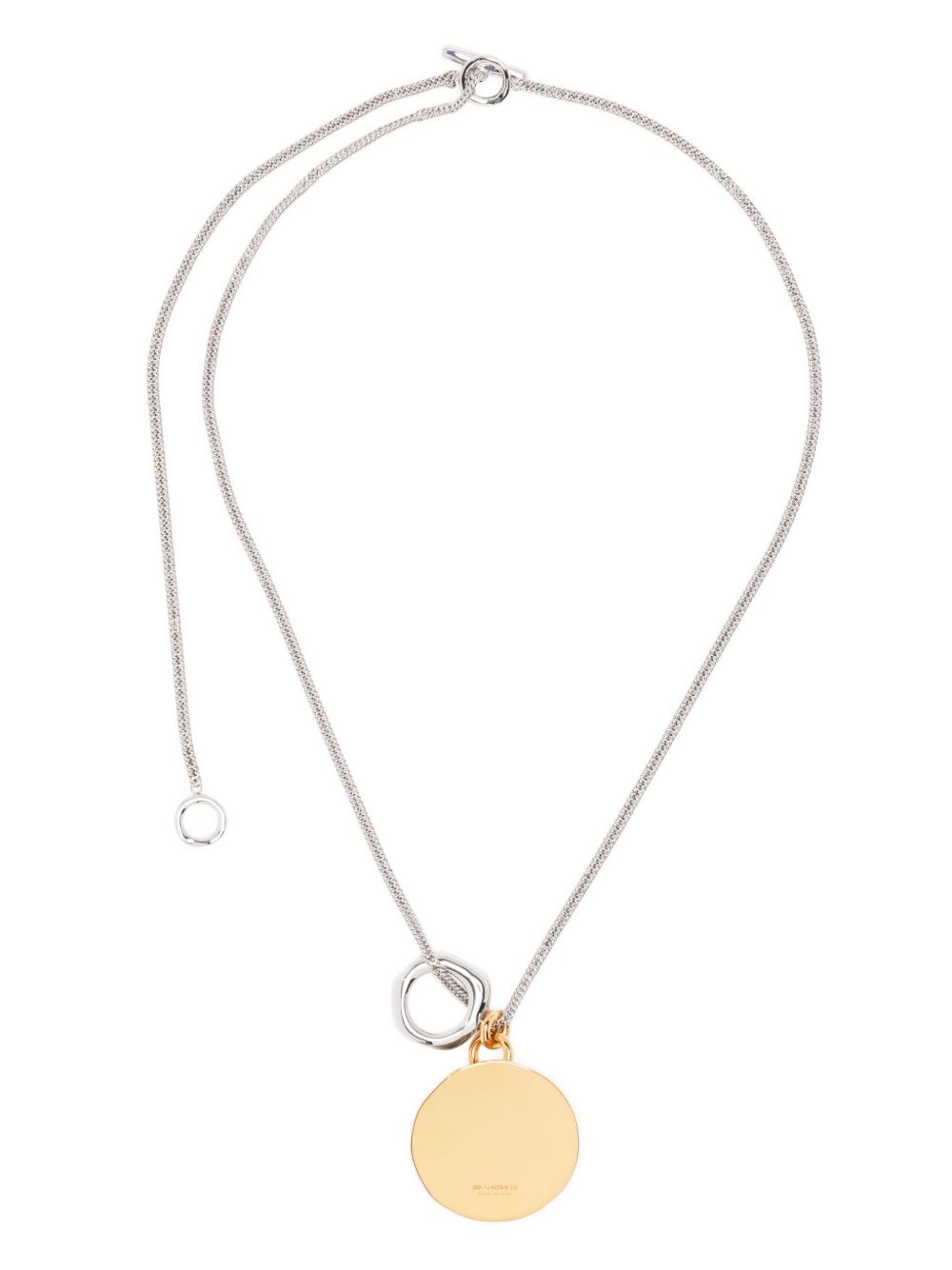 JIL SANDER Medallion Pendant Necklace