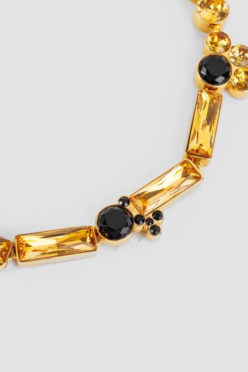 JIL SANDER Elegantly Crafted Necklace Set with Handmade Crystals