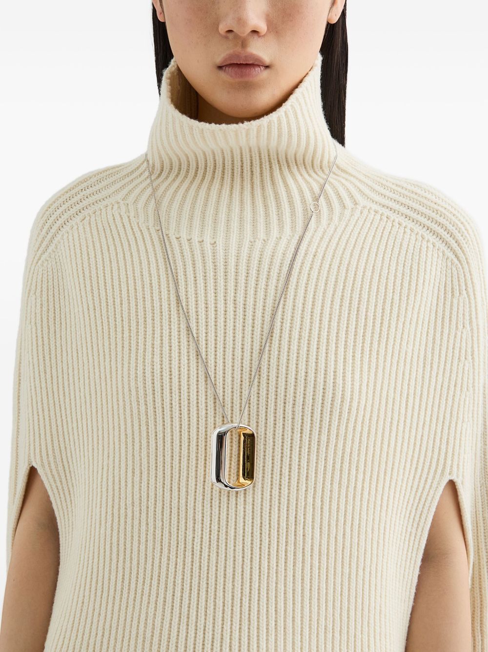 JIL SANDER Geometric Pendant Necklace