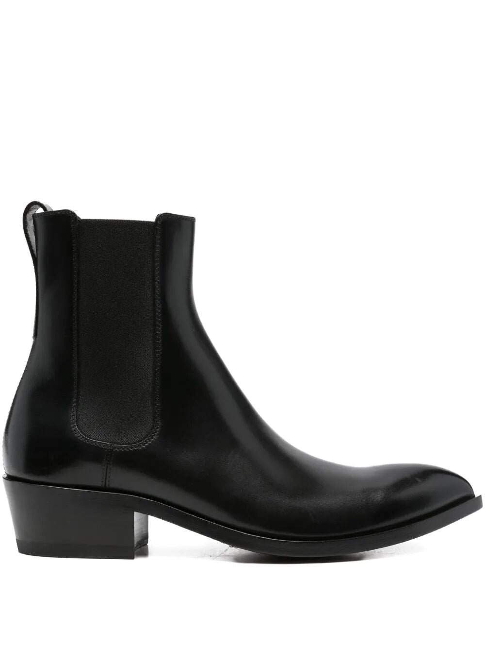 TOM FORD Burnished Leather Chelsea Boots - FW25 Collection