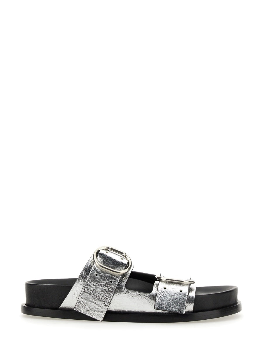 JIL SANDER Leather Sandal with Buckle