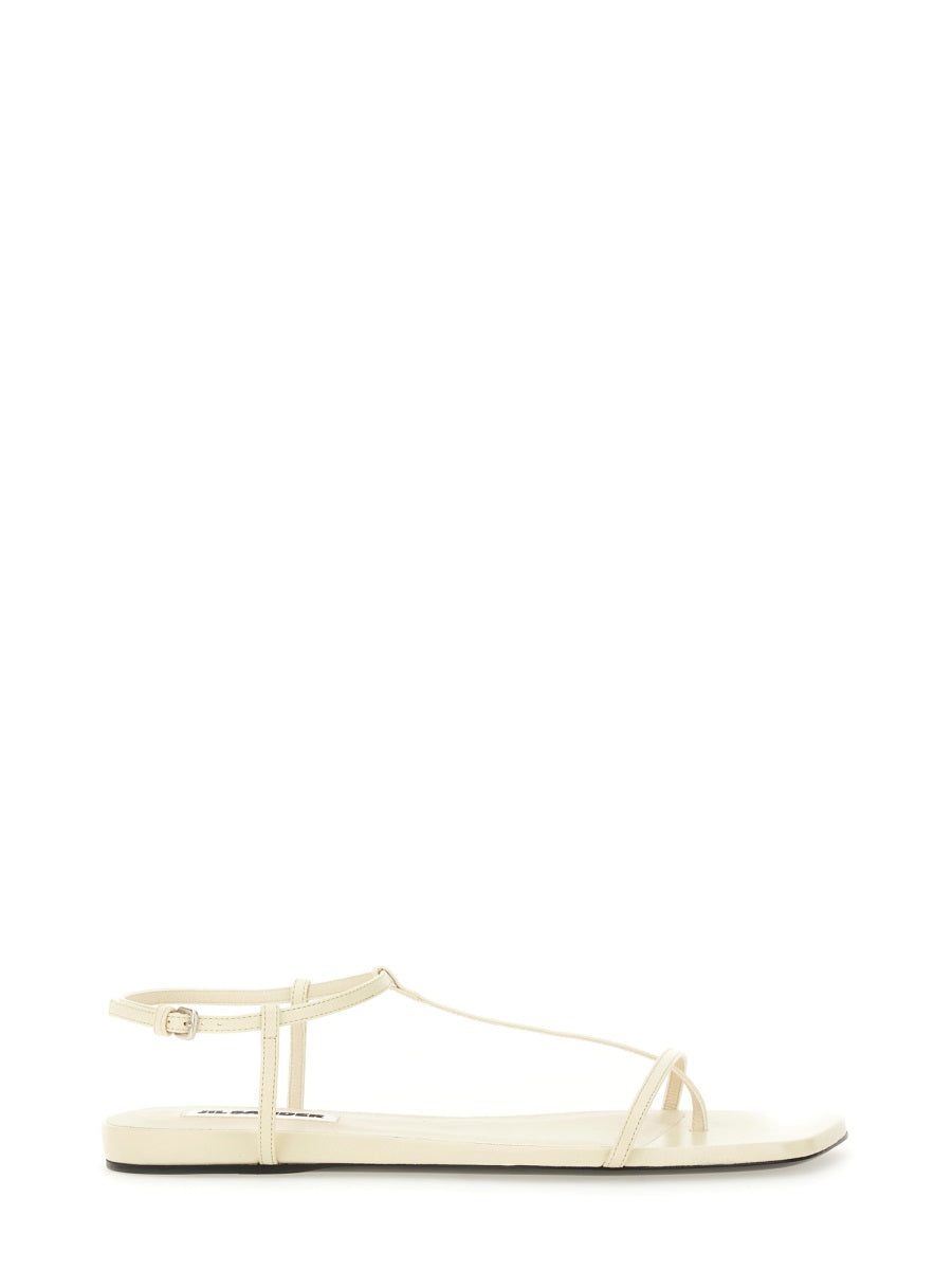 JIL SANDER Elegant Leather Sandal for Women - SS25 Collection