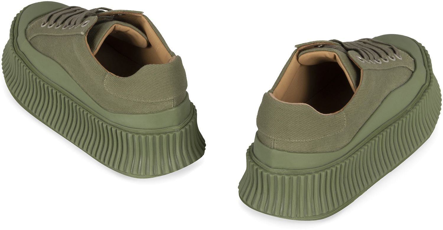 JIL SANDER Canvas Platform Sneakers for Women