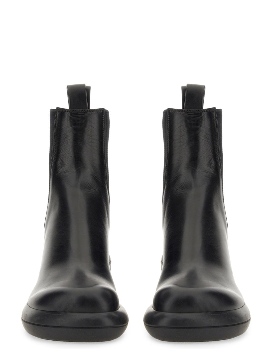 JIL SANDER Chic Leather Boot with 7 cm Heel for Women