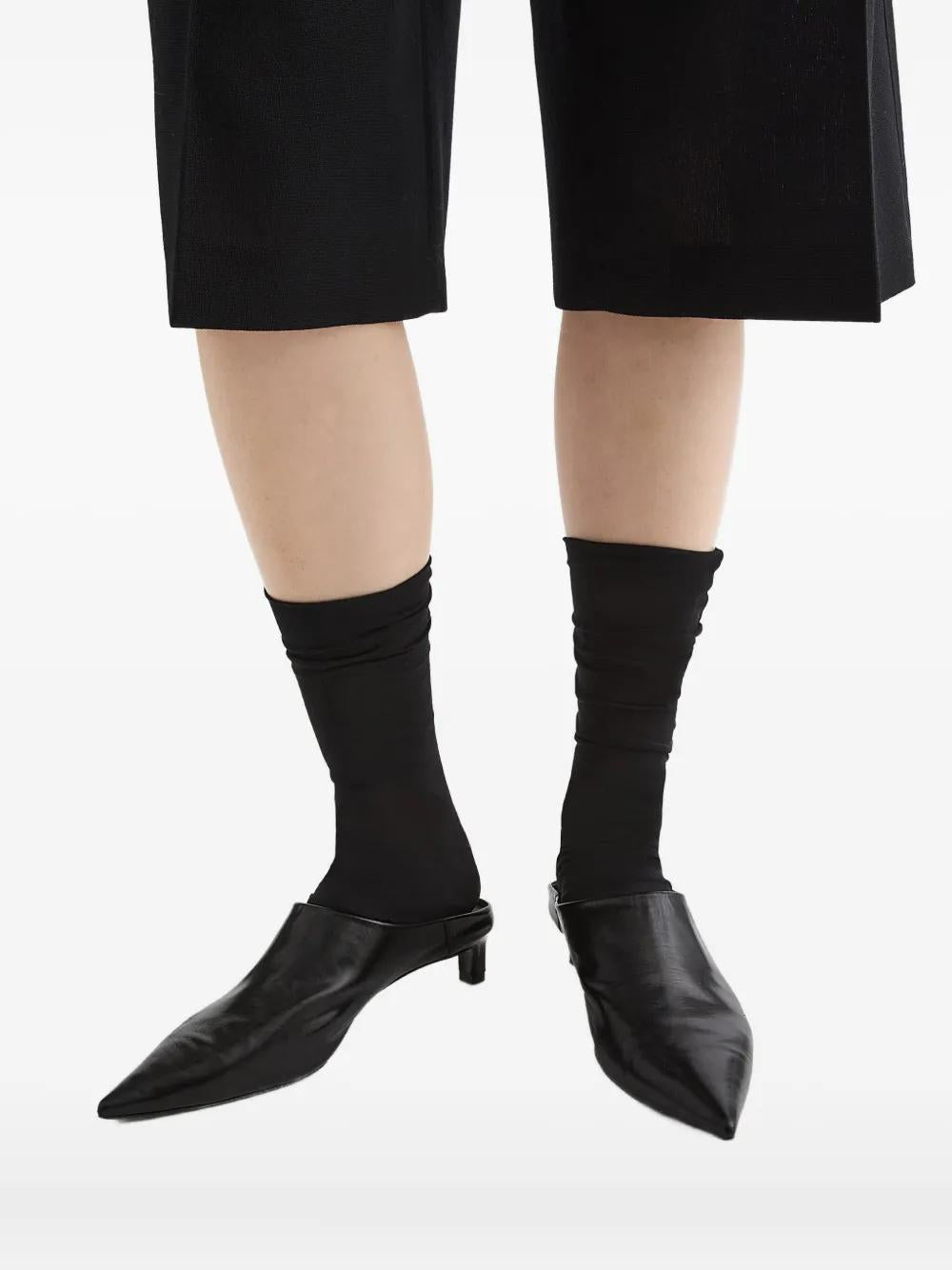 JIL SANDER Leather Heeled Flat