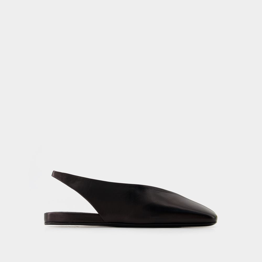 JIL SANDER Leather Ballet Flats